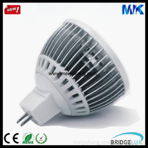 3*2W Bridgelux Chip MR16/GU10/E27 LED Spotlight